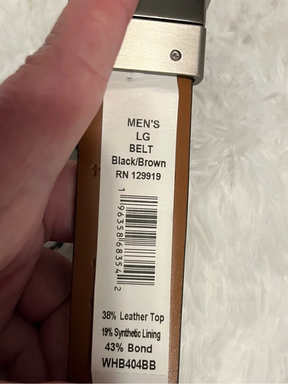 Walter Hagen 📿 NWT LG Black Men’s Belt Reversible to Brown with Gunmetal Buckle